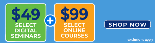 February $99 Online Course and $49 Digital Seminar Sale!